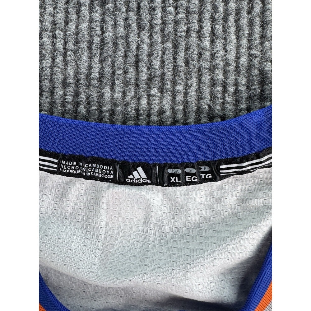 Kristaps Porzingis Jersey Boys Extra Large Blue Orange Adidas New York Knicks - Picture 3 of 9